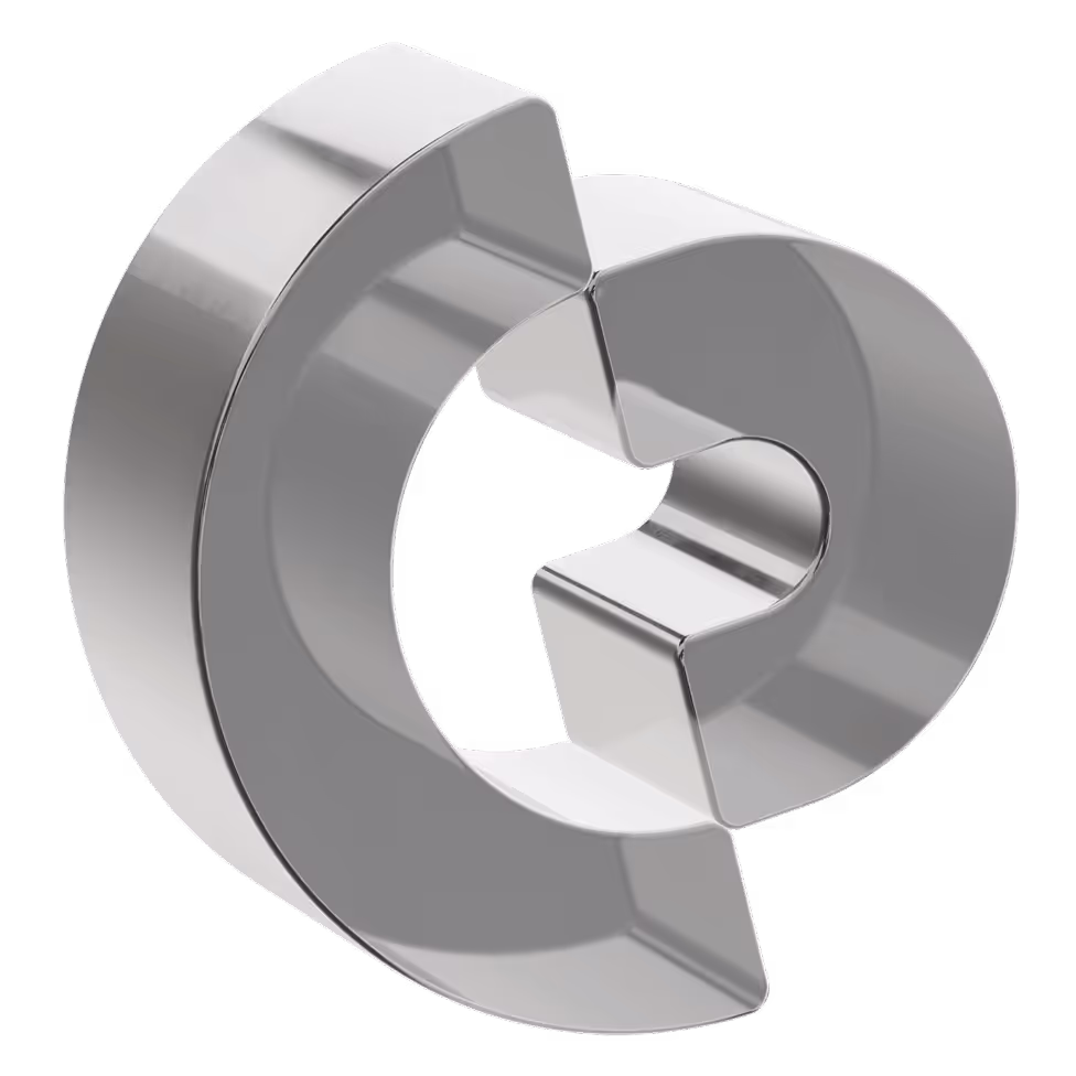 Calypso Pay 3D logo made with glass texture